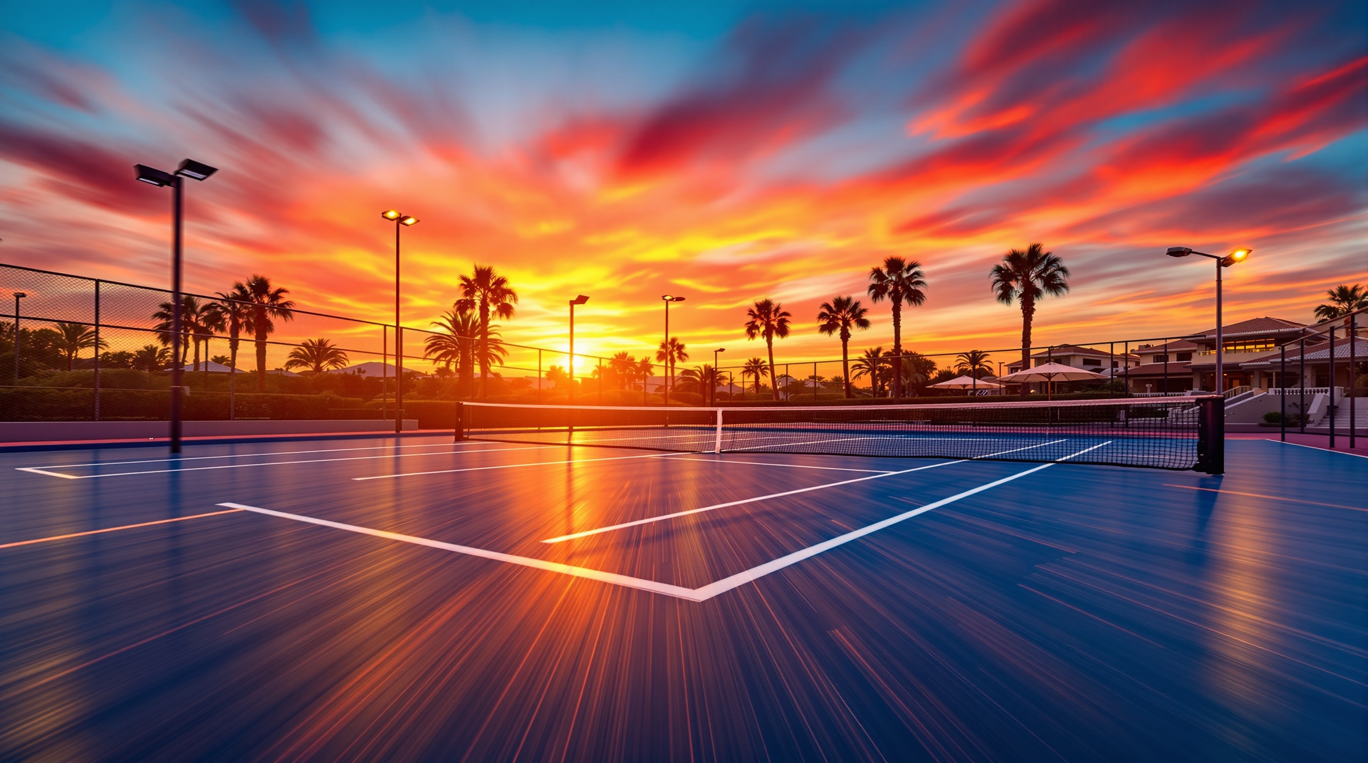 Padel court at a Golden Point holiday destination